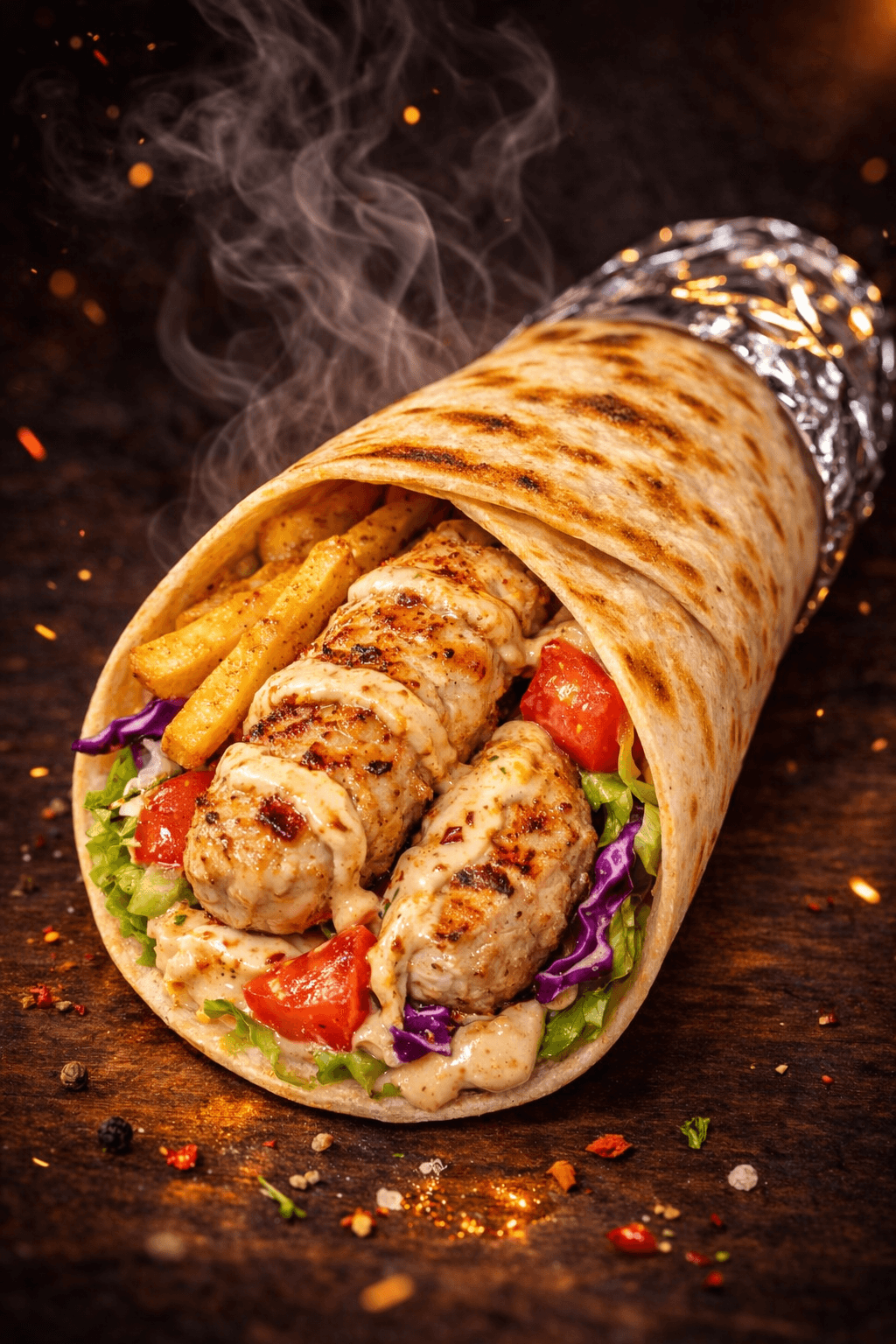 Chicken kebab Wrap