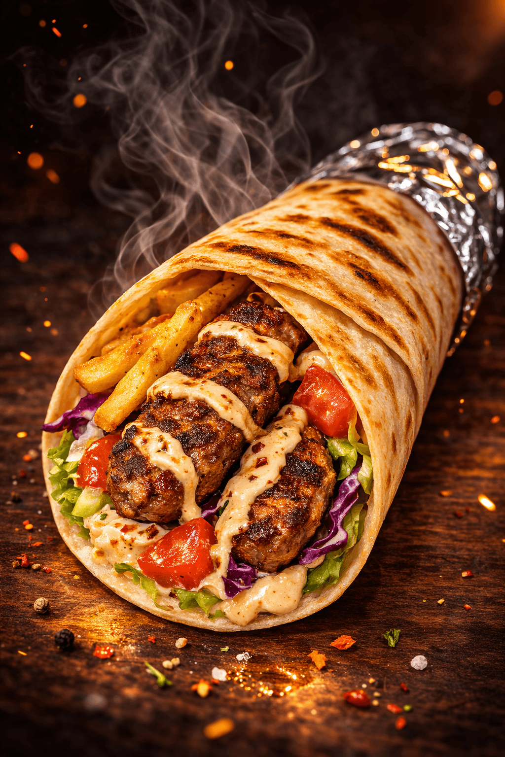 Lamb Kebab Wrap