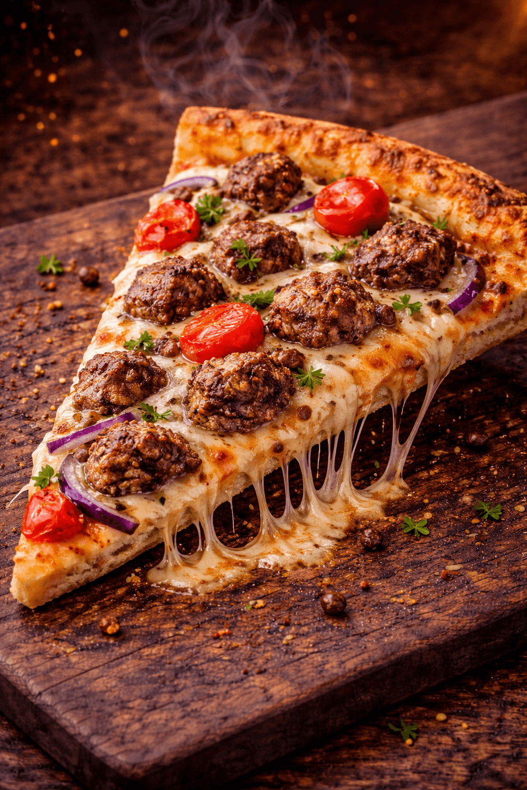 Lamb Pizza Slice